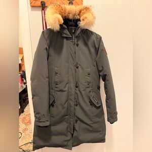 Canada Goose Women's Black Parka with Fur Trim